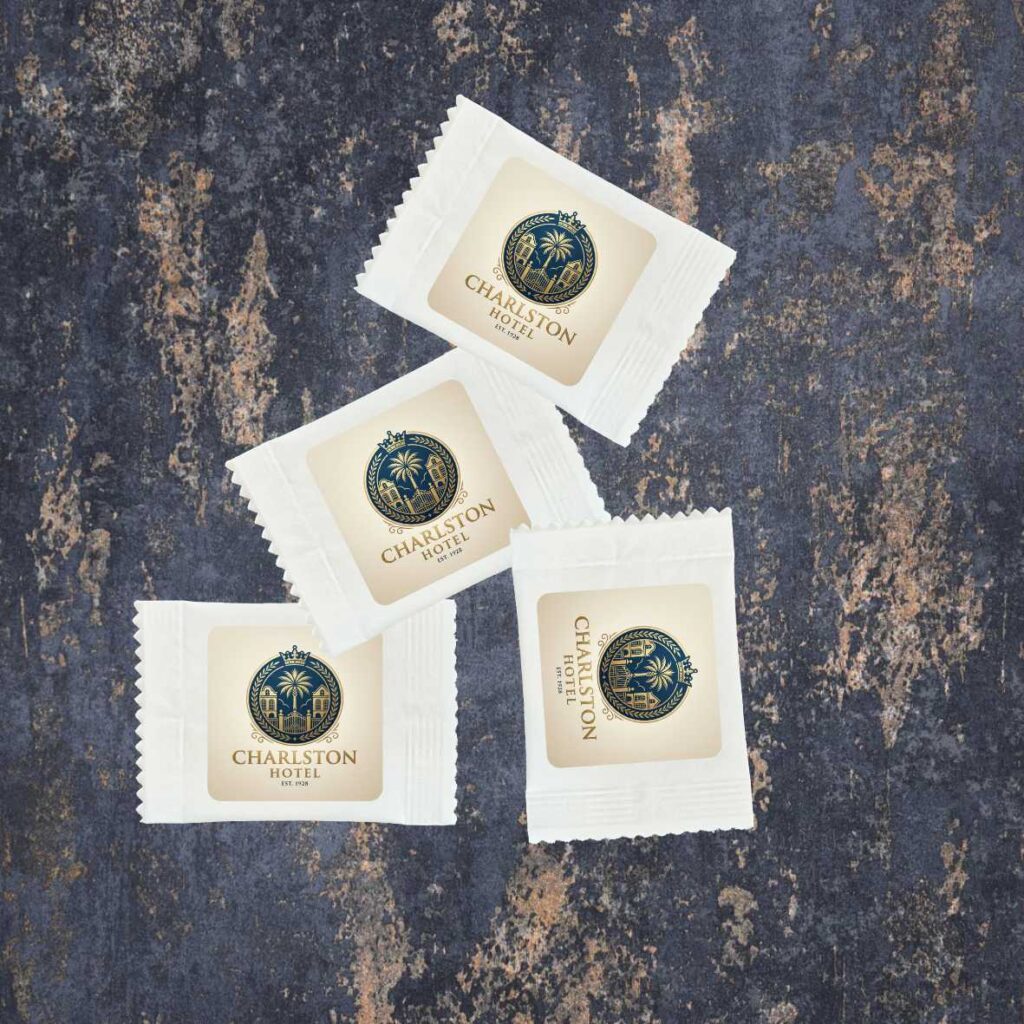 Custom Full Colour Printed Individually Wrapped Logo Mints