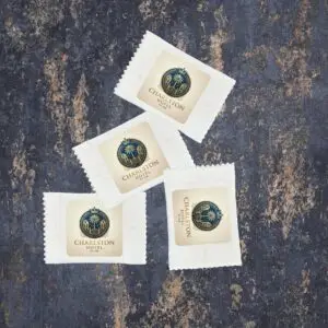 Custom printed hotel mints