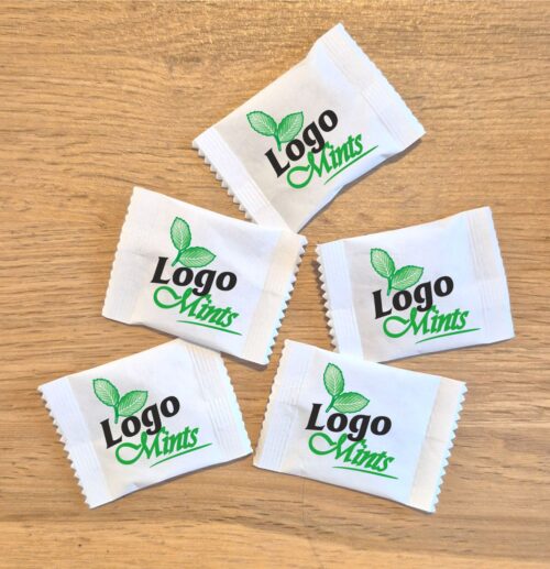 Customize Mints Custom Full Colour Printed Individually Wrapped Logo Mints