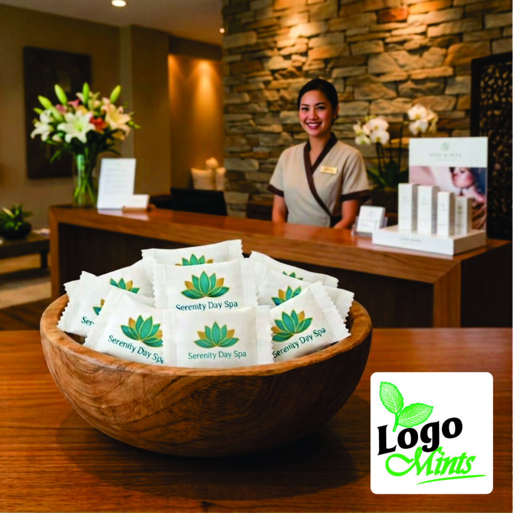Custom Full Colour Printed Individually Wrapped Logo Mints